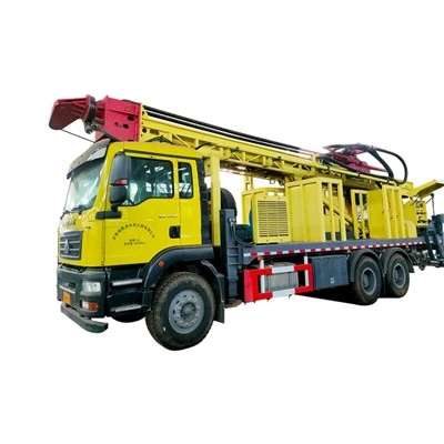 Rig Drilio Ffynnon Drilio Tryc Rotari Hydrolig Llawn