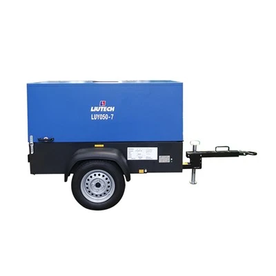 050-7 cywasgydd aer liutech175 psi disel 7 bar Peiriant Cywasgydd Aer ar gyfer Mwyngloddio